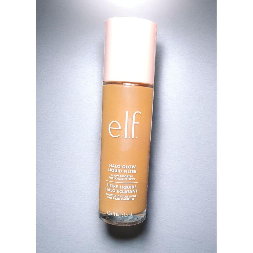 Elf Halo Glow Liquid Filter Shade 5 Medium Tan Vegan Luminous Tint Makeup Facial